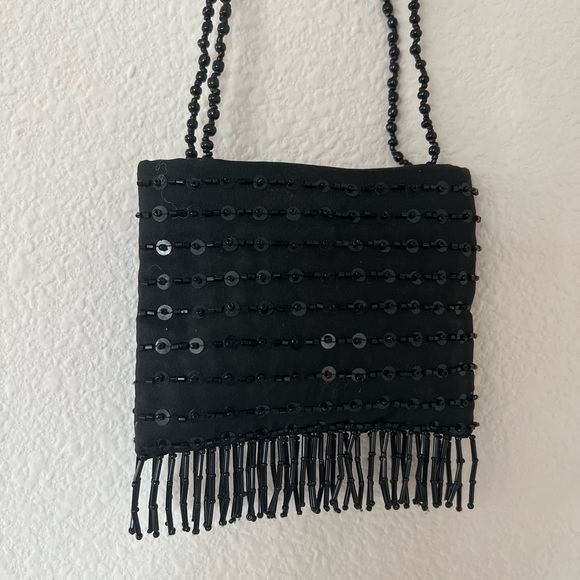 Tiny sequenced and beaded Ann Taylor LOFT mini bag - Picture 2 of 3